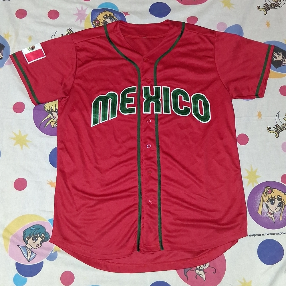 World Baseball Classic Mexico Sewn Baseball Jersey WBC